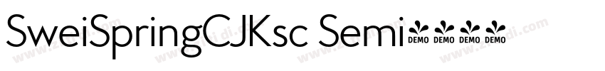 SweiSpringCJKsc Semi字体转换